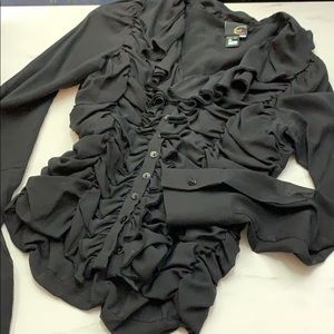 Just Cavalli rouched blouse - size 42